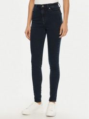 Tommy Jeans Jeansy Sylvia DW0DW20217 Granatowy Skinny Fit. Niebieskie jeansy Tommy Jeans, bez wzorów. Za 239.99 zł.