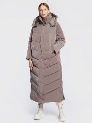 Calvin Klein Płaszcz zimowy Modern K20K205127 Brązowy Regular Fit. Brązowe płaszcze Calvin Klein, na zimę, m, bez wzorów, z syntetyku, bez kaptura. Za 1,199.00 zł.