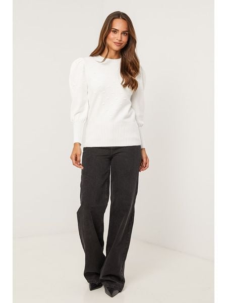 Soft Cashmere Sweter w kolorze białym rozmiar: 38/40. Białe swetry Soft Cashmere, z aplikacjami, z kaszmiru, bez ramiączek. Za 187.07 zł.