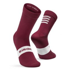Skarpetki rowerowe Kolarstwo Siroko S1 Maroon Volata. Brązowe skarpety SIROKO, bez wzorów, z nylonu. W wyprzedaży za 57.95 zł.