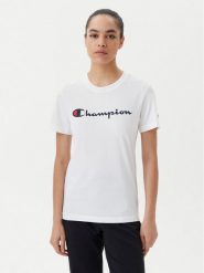 Champion T-Shirt 118090 Biały Slim Fit. Białe t-shirty Champion, xl, bez wzorów, z bawełny, bez kołnierzyka, bez ramiączek. Za 69.99 zł.