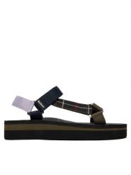 Barbour Sandały Mila LBS0020OL51 Kolorowy. Sandały Barbour, bez wzorów, z materiału, bez obcasa, na płaskiej podeszwie, bez zapięcia. Za 269.99 zł.