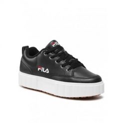 Buty do chodzenia damskie Fila Sandblast L. Czarne obuwie sportowe Fila, z materiału, bez zapięcia, trekkingowe. W wyprzedaży za 324.60 zł.