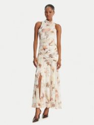 Bardot Sukienka wieczorowa Leanna 60373DB1 Écru Slim Fit. Sukienki Bardot, s, bez wzorów, z syntetyku, wizytowe, bez kołnierzyka, bez ramiączek. Za 529.99 zł.