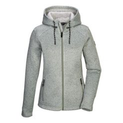 Bluza damska z kapturem Killtec Kow 5 Kntflc. Zielone bluzy Killtec, l, bez wzorów, z materiału, z kapturem. Za 239.01 zł.