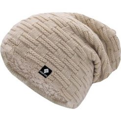 Unisex Beżowy Zimowy Kapelusz z Miękkiego Polaru na Miejskie Przygody. Brązowe kapelusze GOLF, bez wzorów, z polaru. Za 88.99 zł.