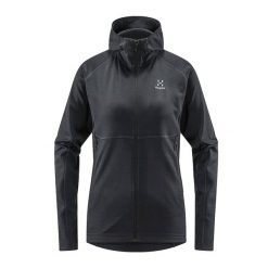 Bluza trekkingowa damska Haglöfs Skuta Hood. Czarne bluzy Haglöfs, m, bez wzorów, z materiału, z kapturem. Za 179.99 zł.