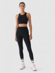 4F Legginsy treningowe bezszwowe 4F x Anna Lewandowska - czarne L/XL. Czarne legginsy 4f, l, bez wzorów, z dzianiny, z podwyższonym stanem, na fitness i siłownię. W wyprzedaży za 89.99 zł.