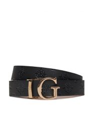 Guess Pasek Damski BW7861 P3430 Czarny. Czarne paski Guess, z aplikacjami, ze skóry. Za 79.99 zł.