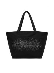 KARL LAGERFELD Torebka B1W50087 Czarny. Czarne shopper KARL LAGERFELD, bez wzorów, z materiału, bez dodatków. Za 389.99 zł.