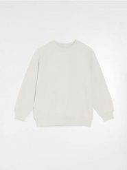 Bluza w stylu basic - kremowy. Białe bluzy Sinsay, l, bez wzorów, bez kaptura. W wyprzedaży za 13.99 zł.