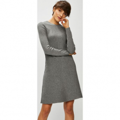 Vero Moda - Sukienka. Szare sukienki Vero Moda, na co dzień, l, bez wzorów, z dzianiny, casualowe, bez kołnierzyka, bez ramiączek, maxi, dopasowane. W wyprzedaży za 119.90 zł.
