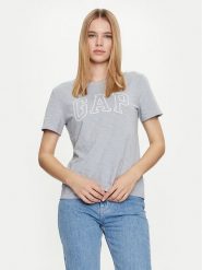 Gap T-Shirt 871344-00 Szary Regular Fit. Szare t-shirty GAP, s, bez wzorów, z bawełny, bez kołnierzyka, bez ramiączek. Za 89.99 zł.