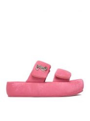 Juicy Couture Klapki CEO-WSS21515-06 Różowy. Czerwone klapki Juicy Couture, bez wzorów, z materiału, bez obcasa. Za 249.99 zł.