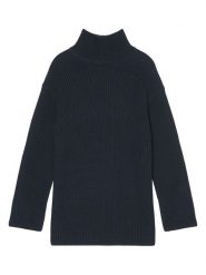 Marc O´Polo Sweter w kolorze granatowym rozmiar: L. Niebieskie swetry l, bez wzorów, z bawełny, bez ramiączek. Za 241.56 zł.