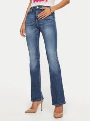 Guess Jeansy W4YA0L D5926 Granatowy Flare Fit. Niebieskie jeansy Guess, l, z aplikacjami. Za 279.99 zł.