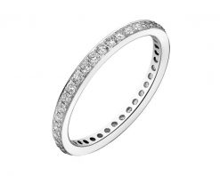 Pierścionek z białego złota z brylantami - Eternity - 0,52 ct - próba 585. Białe pierścionki Apart, z brylantem, złote. Za 5,990.00 zł.