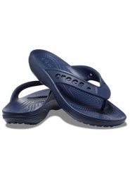 Crocs Japonki "Baya II" w kolorze granatowym rozmiar: 39/40. Niebieskie klapki Crocs, bez wzorów, z tworzywa sztucznego, z otwartym noskiem, bez obcasa. Za 79.21 zł.