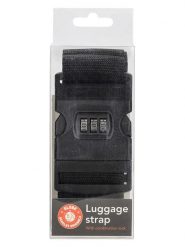 Beagles Pas w kolorze czarnym do walizki - dł. 190 cm rozmiar: onesize. Czarne walizki Beagles, bez wzorów. Za 32.67 zł.