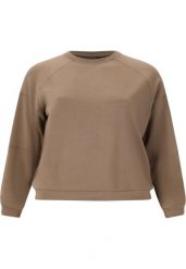 Damska bluza z okrągłym dekoltem Q Sportswear Alaia. Brązowe bluzy ENDURANCE Q, uniwersalny, bez wzorów, z materiału, bez kaptura. Za 357.50 zł.