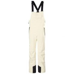 Damskie spodnie narciarskie na szelkach Helly Hansen Legendary. Białe spodnie narciarskie Helly Hansen, bez wzorów, narciarskie. Za 889.00 zł.