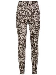 Sublevel Legginsy w kolorze jasnobrązowo-czarnym rozmiar: M/L. Brązowe legginsy Sublevel, l, bez wzorów, z podwyższonym stanem. Za 39.95 zł.