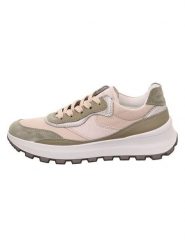 Legero Sneakersy "T4 RUN" w kolorze jasnoróżowo-oliwkowym rozmiar: 41. Brązowe trampki Legero, bez wzorów, bez zapięcia. Za 294.95 zł.