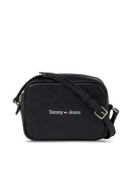 Tommy Jeans Torebka Camera Bag AW0AW15029 Czarny. Czarne listonoszki Tommy Jeans, bez wzorów, z jeansu, bez dodatków. Za 179.99 zł.