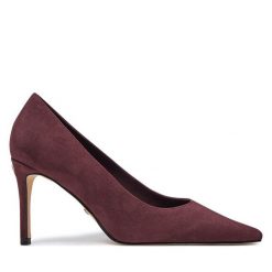 Szpilki Guess. Czerwone szpilki Guess, z aplikacjami, bez obcasa, na szpilce, bez zapięcia. Za 399.99 zł.