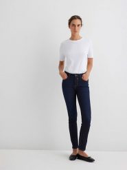 MAVI Dżinsy - Skinny fit - w kolorze granatowym rozmiar: W34/L38. Niebieskie jeansy Mavi, l, bez wzorów. Za 123.45 zł.