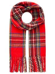 Zwillingsherz Szal w kolorze czerwonym rozmiar: onesize. Czerwone szaliki Zwillingsherz, bez wzorów, z materiału. Za 130.81 zł.