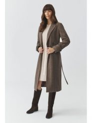 TATUUM Płaszcz przejściowy "Tea" w kolorze szarobrązowym rozmiar: 40. Brązowe płaszcze Tatuum, bez wzorów, z tkaniny, bez kaptura. Za 398.77 zł.