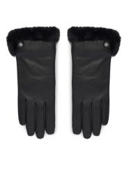 LAUREN RALPH LAUREN Rękawiczki 454911342001 Czarny. Czarne rękawiczki Lauren Ralph Lauren, bez wzorów, z dzianiny. Za 549.99 zł.