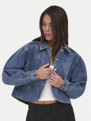 ONLY Kurtka jeansowa Amber 15377783 Niebieski Regular Fit. Niebieskie kurtki Only, s, bez wzorów, z bawełny, bez kaptura. Za 229.99 zł.