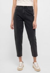 MUSTANG CHARLOTTE TAPERED DAMSKIE SPODNIE JEANSOWE JEANSY DŻINSY DENIM BLACK 1015572 4000 841. Czarne jeansy Mustang, l, bez wzorów. Za 219.99 zł.