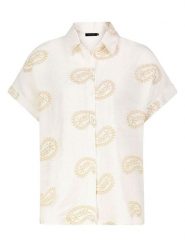 Sublevel Bluzka w kolorze beżowo-kremowym rozmiar: M/L. Brązowe bluzki Sublevel, l, z aplikacjami, bez kołnierzyka, bez ramiączek. Za 81.95 zł.