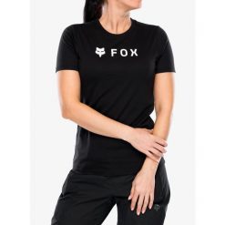 Koszulka szybkoschnąca damska Fox Absolute SS Tech Tee. Czarne koszulki sportowe FOX, bez wzorów, bez ramiączek. Za 135.99 zł.