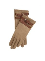 LAUREN RALPH LAUREN Rękawiczki 454P23589002 Beżowy ciemny. Brązowe rękawiczki Lauren Ralph Lauren, bez wzorów, z dzianiny. Za 594.99 zł.