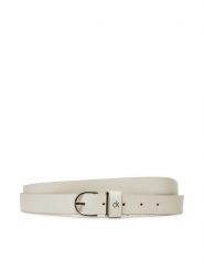 Calvin Klein Pasek Damski Ck Metal Loop Round Buckle 2.5 K60K613147 Biały. Białe paski Calvin Klein, bez wzorów, ze skóry. Za 119.99 zł.