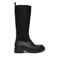 Kalosze Calvin Klein. Czarne kalosze Calvin Klein, bez wzorów. Za 559.99 zł.