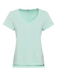 Camel Active Koszulka w kolorze turkusowym rozmiar: XS. Brązowe bluzki Camel Active, xs, bez wzorów, z bawełny, bez kołnierzyka, bez ramiączek. Za 65.85 zł.