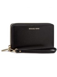 MICHAEL Michael Kors Duży Portfel Damski Mercer 32F6GM9E3L Czarny. Czarne portfele MICHAEL Michael Kors, bez wzorów, ze skóry. Za 329.99 zł.