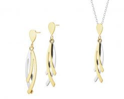 Kolczyki i naszyjnik ze stali szlachetnej. Naszyjniki Elixa, ze stali. Za 308.00 zł.