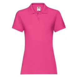 Damska Koszulka Polo Premium Plain. Czerwone koszulki polo FRUIT OF THE LOOM, xl, bez wzorów, bez kołnierzyka, bez ramiączek. Za 65.99 zł.