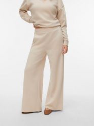 Vero Moda Spodnie dresowe w kolorze kremowym rozmiar: L. Brązowe spodnie dresowe Vero Moda, l, bez wzorów, z dresówki. Za 86.99 zł.