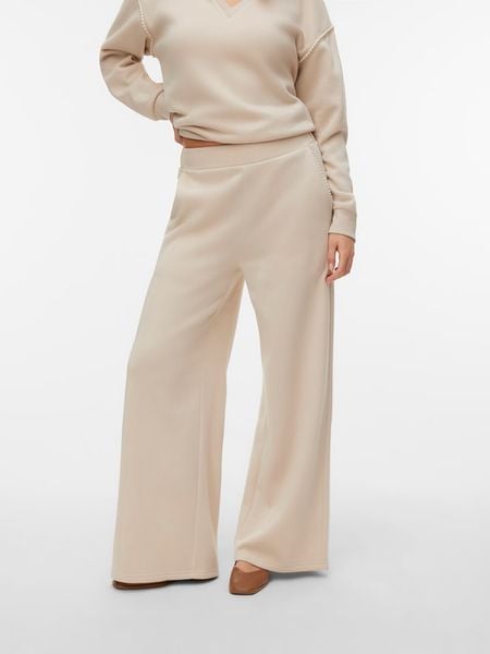 Vero Moda Spodnie dresowe w kolorze kremowym rozmiar: S. Brązowe spodnie dresowe Vero Moda, s, bez wzorów, z dresówki. Za 86.99 zł.