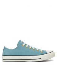 Converse Trampki Chuck Taylor All Star Leather A13817C Niebieski. Niebieskie trampki Converse, bez wzorów, ze skóry, bez zapięcia. Za 219.99 zł.