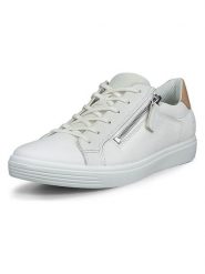 Ecco Skórzane sneakersy "Classic" w kolorze białym rozmiar: 41. Białe trampki ecco, bez wzorów, bez zapięcia. Za 255.34 zł.
