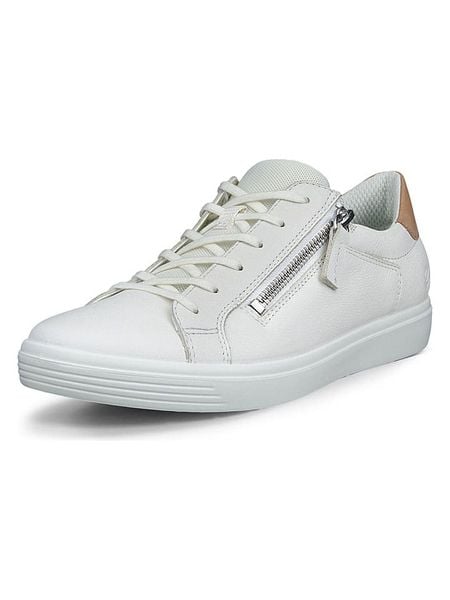 Ecco Skórzane sneakersy "Classic" w kolorze białym rozmiar: 42. Białe trampki ecco, bez wzorów, bez zapięcia. Za 284.95 zł.