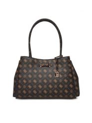 Guess Torebka Carrie Logo HWGP98 98220 Brązowy. Brązowe shopper Guess, z aplikacjami, ze skóry, bez dodatków. Za 719.99 zł.